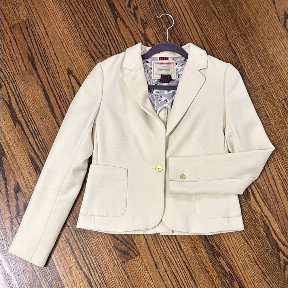 Anthropologie Women's Cream Blazer